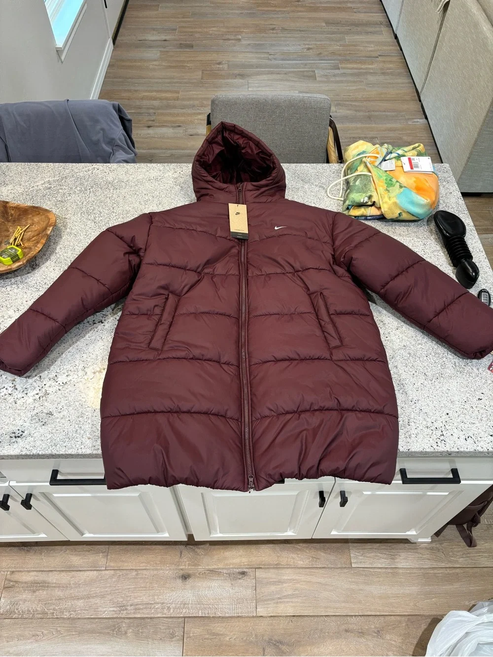 Nike Therma Fit Burgundy Puffer Jacket Women’s Size XS | S | XL | HV4912-652